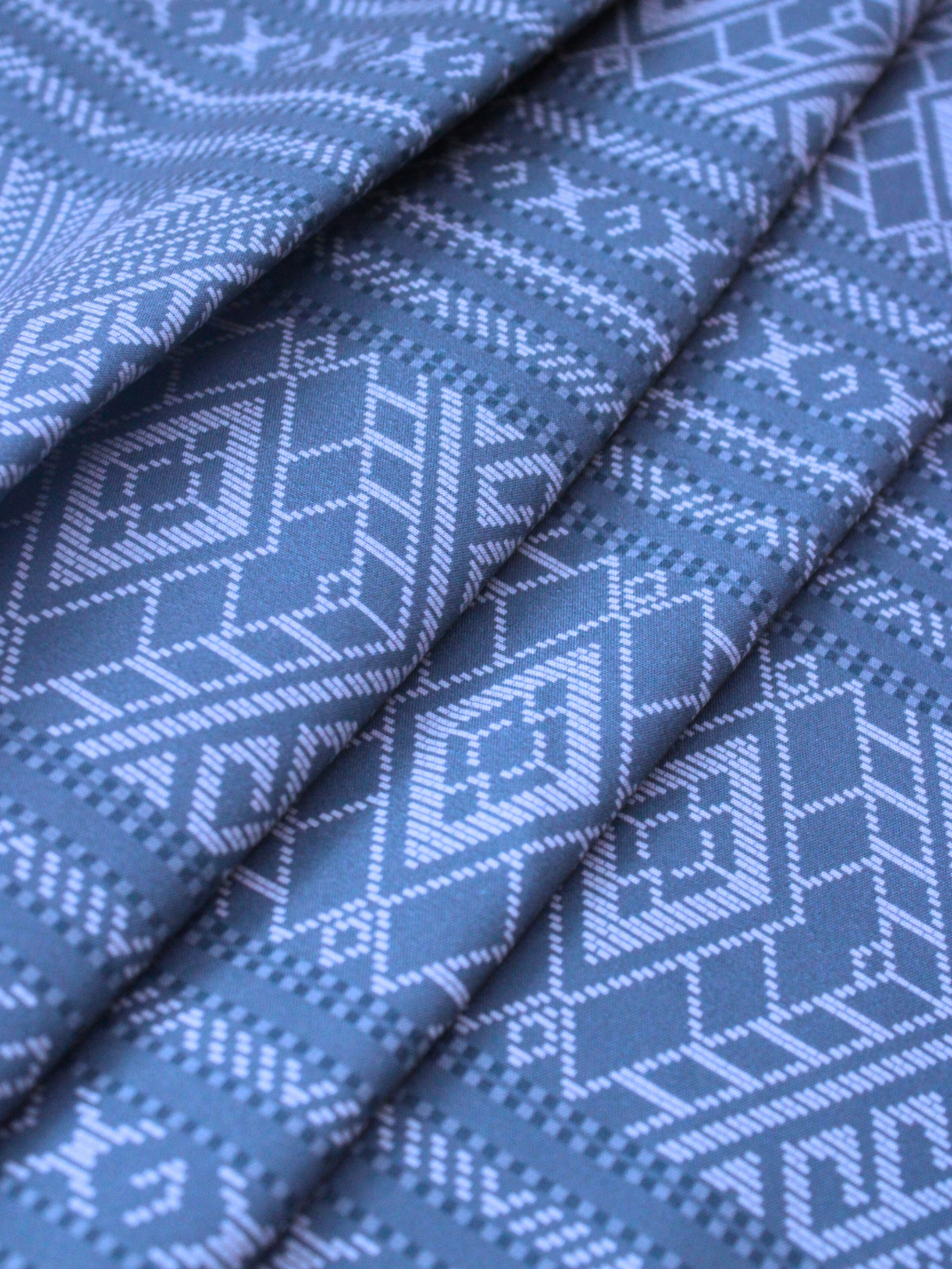 Murut Fabric - Blue Striped