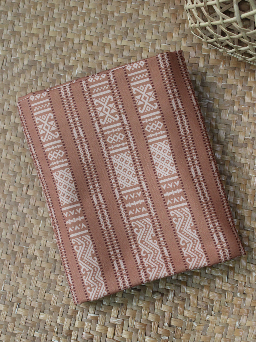 Murut Fabric - Brown Striped