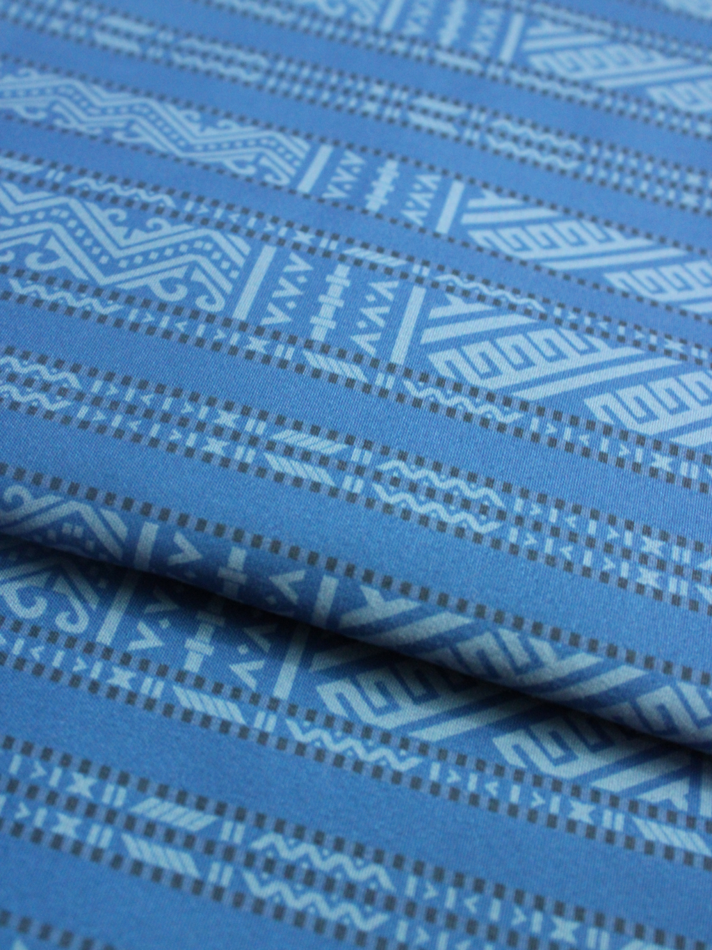 Murut Fabric - Bright Blue Striped
