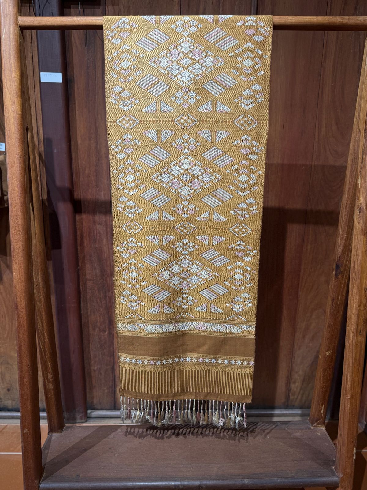 Wall Hanging - Golden Diamond Motif