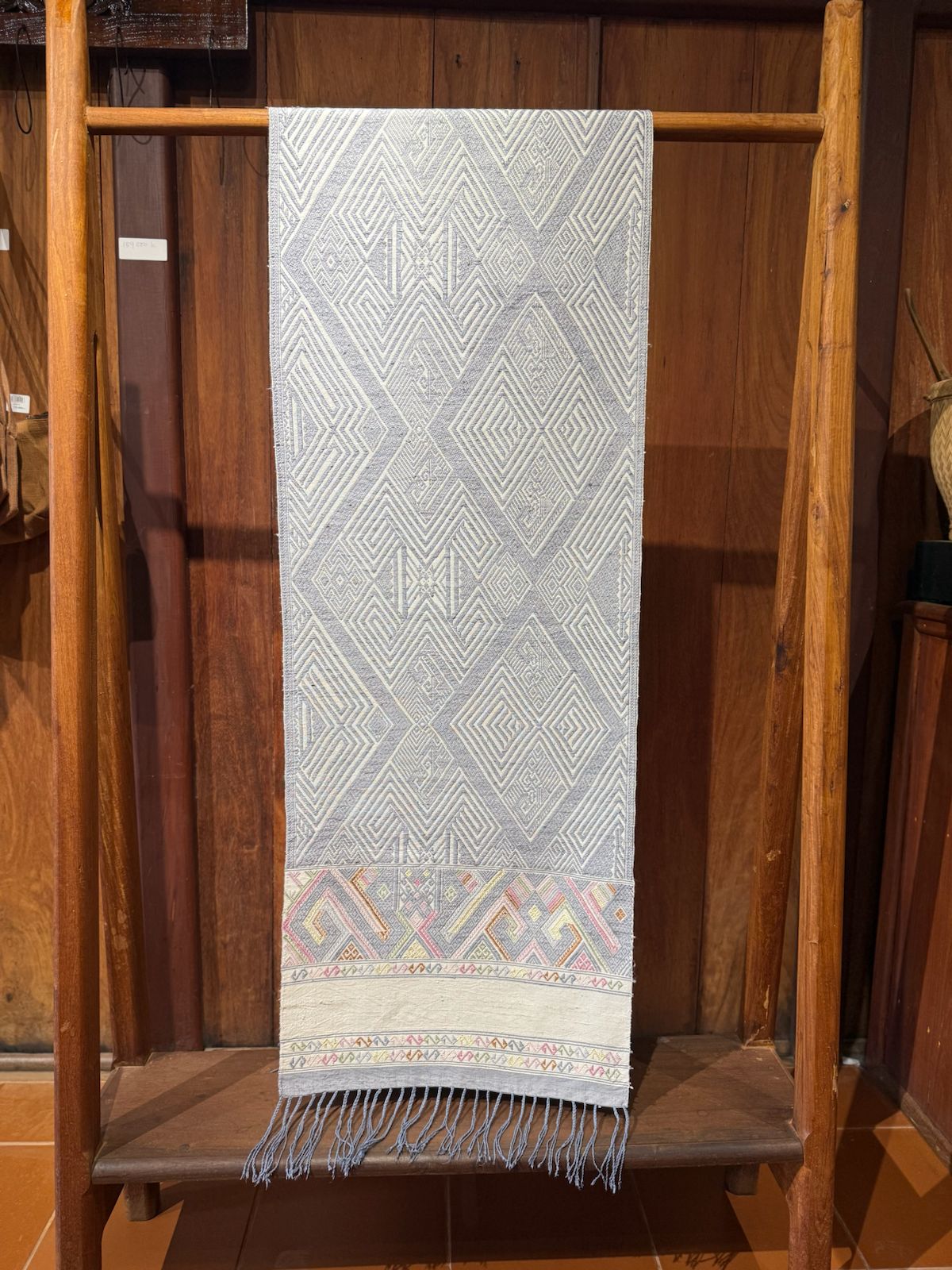 Wall Hanging - Diamond & Naga Motif (Grey)