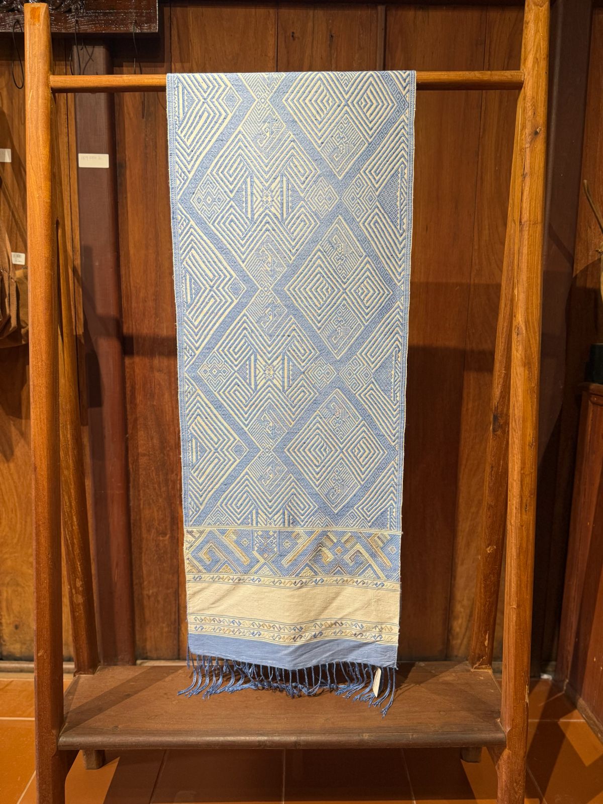 Wall Hanging - Diamond & Naga Motif (Blue)